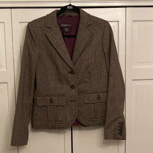 Brown tweed blazer